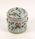 Chinese Famille Rose Porcelain Lidded Jar