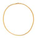 A 14 Karat Yellow Gold Herringbone Chain Necklace