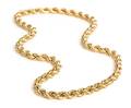 A Yellow Gold Rope Link Necklace