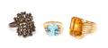 A Collection of Gold and Gemstone Rings