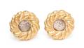 A Pair of 14 Kart Yellow Gold and Ancient Coin Earclips Kanaris