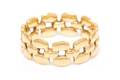 A Yellow Gold Link Motif Ring