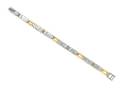 A Platinum 19 Karat Yellow Gold Diamond and Colored Diamond Bracelet Michael Beaudry
