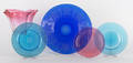 Five pieces of art glass