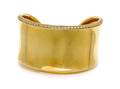 An 18 Karat Yellow Gold and Diamond Cuff Bracelet