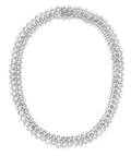 A White Gold and Diamond Collar Necklace