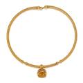 An 18 Karat Yellow Gold and Citrine Pendant on a Collar Necklace David Yurman