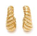 A Pair of 18 Karat Yellow Gold Earclips Tiffany  Co