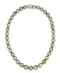 A Graduated Single Strand Cultured Tahitian Pearl Necklace