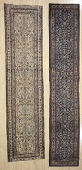 Two semi antique oriental runners