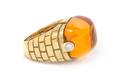 An 18 Karat Yellow Gold Citrine and Diamond Ring Marlene Stowe