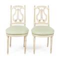 A Pair of Neoclassical Style Painted Side Chairs