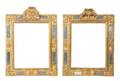 A Pair of Continental MirrorInset Giltwood Frames