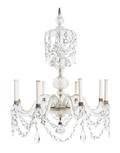 A George III Style Cut Glass EightLight Chandelier