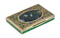 An Austrian Silver PliqueaJour Enamel and Hardstone Cigarette Case
