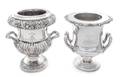 Two English SilverPlate Wine Coolers