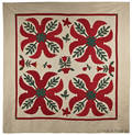 Pennsylvania princess feather appliqu quilt ca 1870