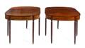 A Pair of American Mahogany FlipTop Tables