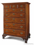 Lancaster County Pennsylvania Chippendale walnut high chest