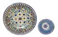 Two Islamic or Mediterranean Faience Footed Bowls