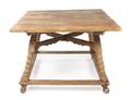 A Continental Planked Oak Work Table