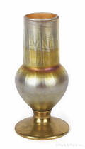 Tiffany gold favrille iridescent glass vase