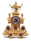 A Viennese Gilt Bronze Clock