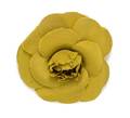 A Chanel Chartreuse Camellia Pin