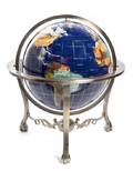 A Hardstone Inlaid Globe