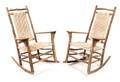 A Pair of Rustic Style Rocking Chairs