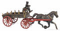 Cast iron horse drawn stake wagon
