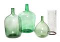 A Group of Three Blown Glass Wine Jugs