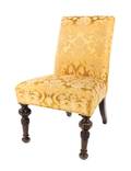 A William IV Style Damask Upholstered Side Chair
