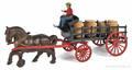 Carpenter cast iron horse drawn wagon