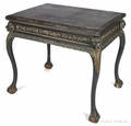 Chippendale style carved and painted pier table
