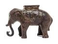 CAST IRON ELEPHANT COIN BANK