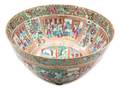 A Chinese Export Rose Canton Punch Bowl