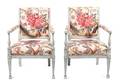 A Pair of Louis XVI Directoire Style Painted Fauteuils