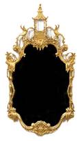 A Chinese Chippendale Style Giltwood Mirror