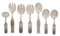 Seven Norwegian Silver Flatware Servers