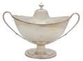 An English Silver Covered Tureen