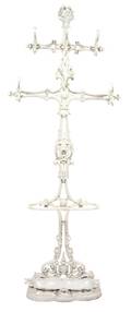 A Victorian Painted Wrought Iron Coat Stand