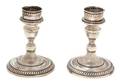 A Pair of American Weighted Silver Candlesticks