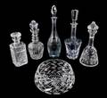 Five Crystal Decanters