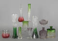 Collection of etched art glass