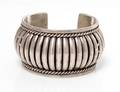 A Sterling Silver Cuff Bracelet Tom Charley Navajo