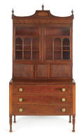 New England Federal mahogany secretary