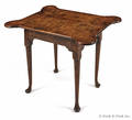 New England Queen Anne tiger maple tavern table ca 1765