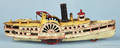 Wilkins cast iron  City of New York  side wheeler paddle boat