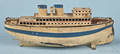 German tin clockwork ocean liner